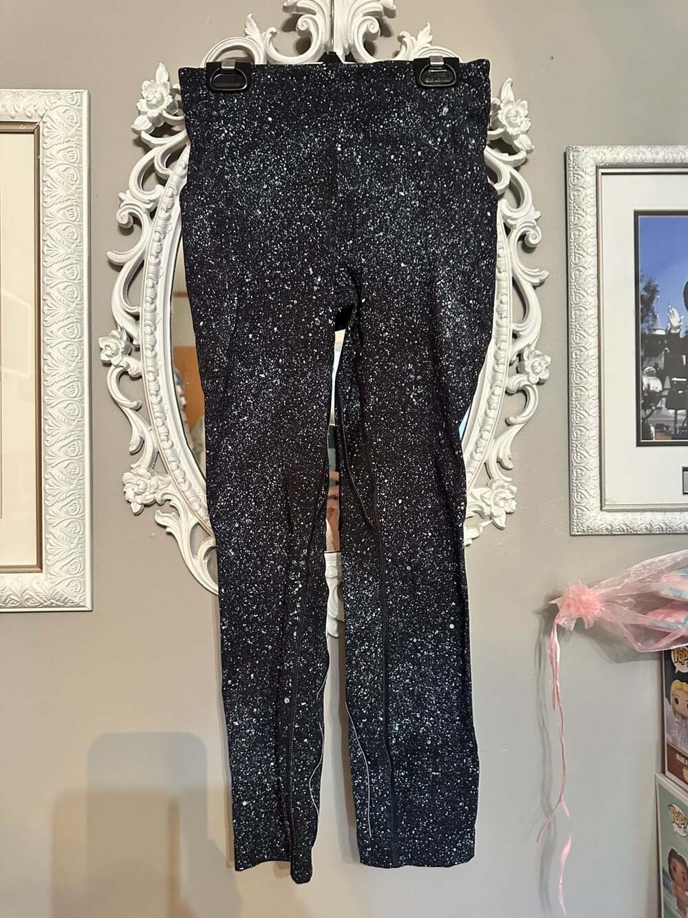Lululemon Leggings Size 4 Black Speckled Athletic Pants